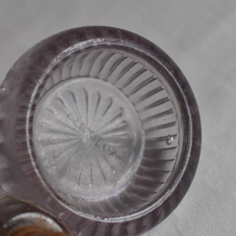 ヴィンテージ クリスタルガラスソルト＆ペッパー PORTIEUX violet