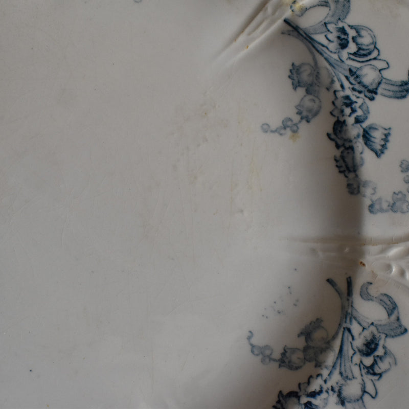 Antique Plate Longwy Muguet (Lily of the Valley) D