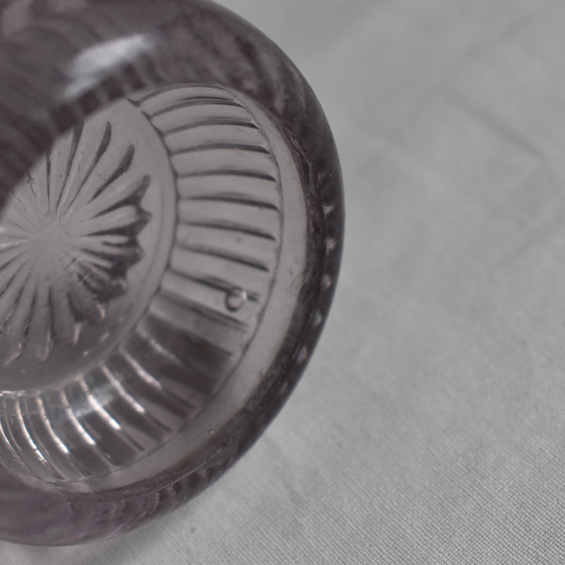 ヴィンテージ クリスタルガラスソルト＆ペッパー PORTIEUX violet