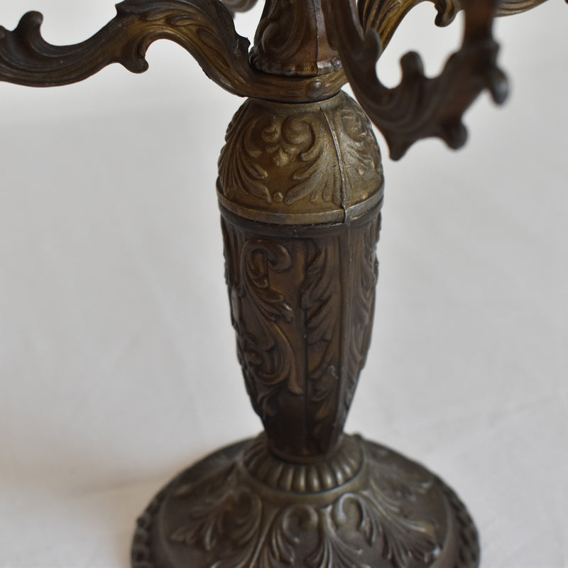 Vintage Brass 5-Arm Candelabra A