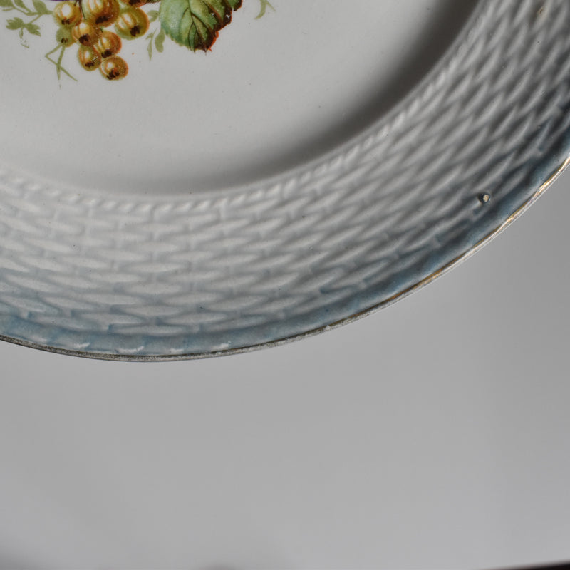 Antique Dessert Plate, Saint-Amand, Fruits A