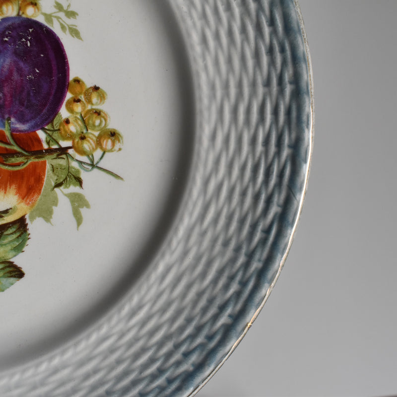 Antique Dessert Plate, Saint-Amand, Fruits A