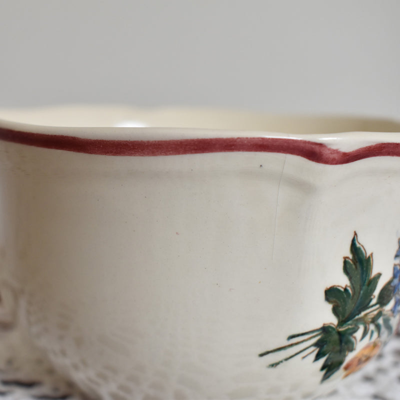 Vintage Chocolate Cup & Saucer, Digoin & Sarreguemines, Agreste A