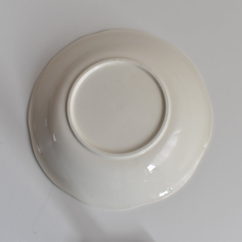 Vintage deep plate, kiln unknown B