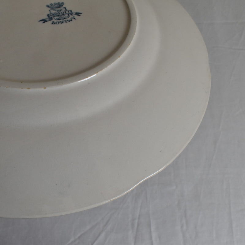 Antique Plate, Longwy, Muguet (Lily of the Valley) C