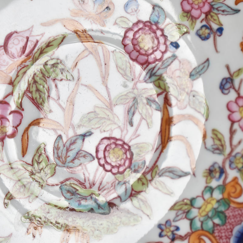 Antique Coffee Cup & Saucer, Sarreguemines Minton 216 A