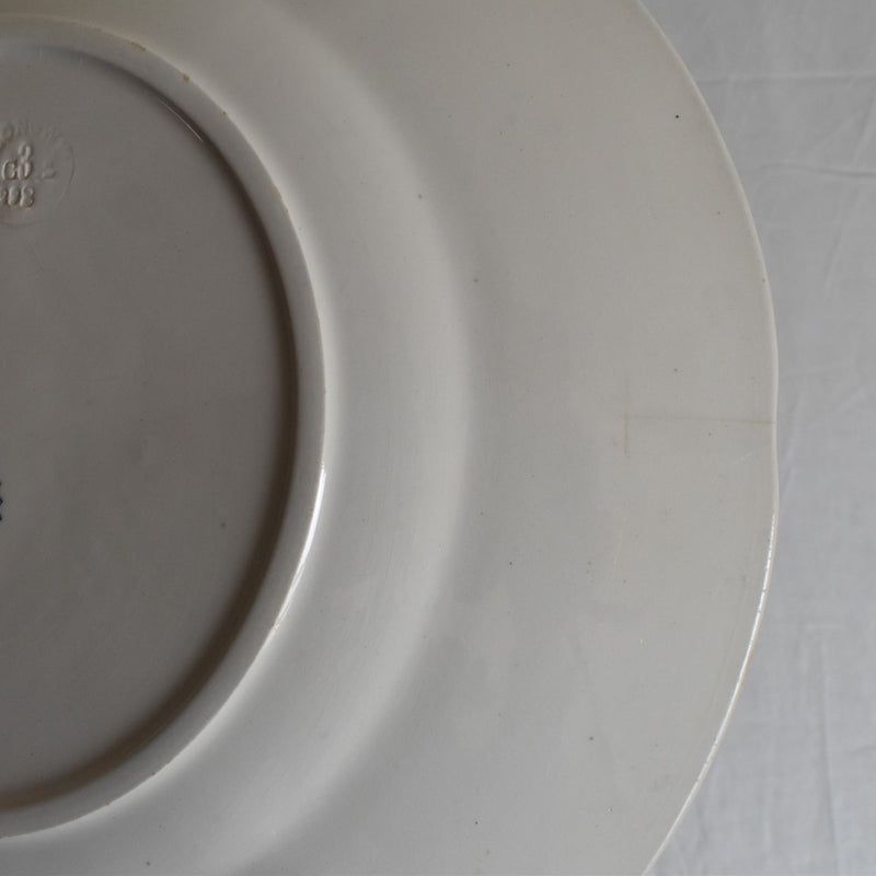 Antique Plate, Longwy, Muguet (Lily of the Valley) C