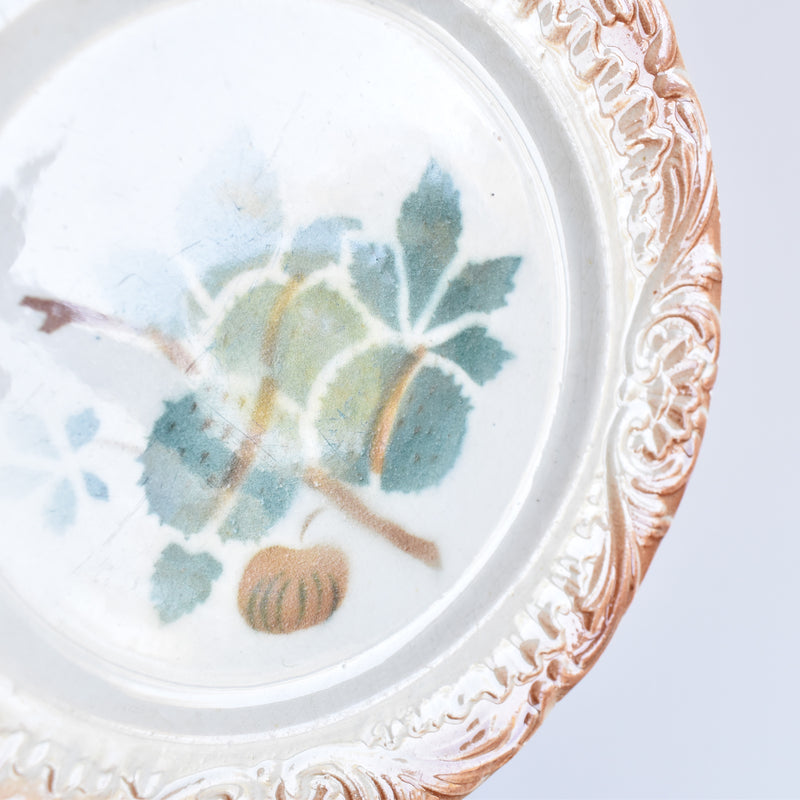 Antique Dessert Plate Digoin Marron
