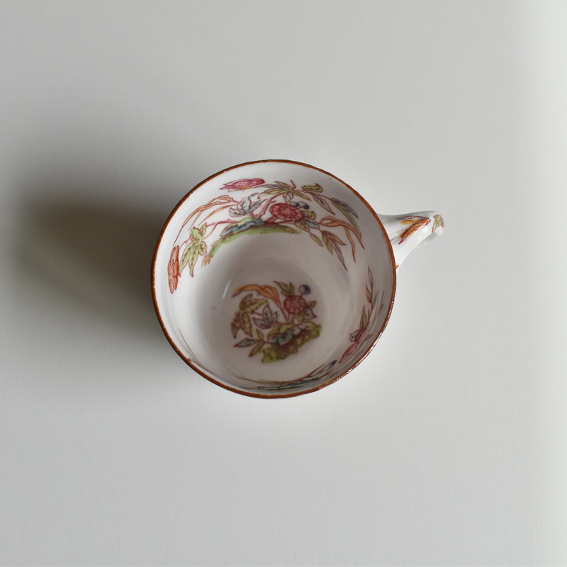 Antique Coffee Cup & Saucer, Sarreguemines Minton 216 A