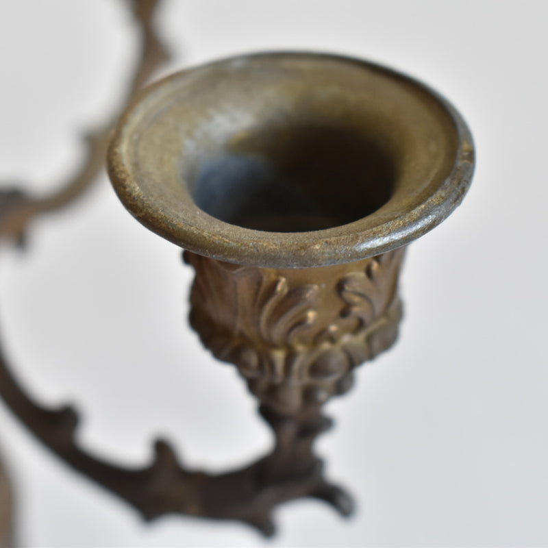 Vintage Brass 5-Arm Candelabra B