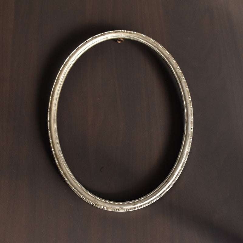 Antique Oval Silver Frame