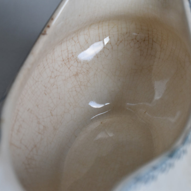 Antique Sauce Boat - Longwy Muguet (Lily of the Valley)