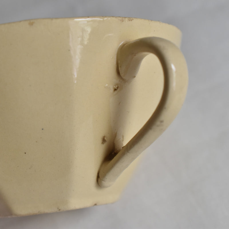 Antique cup Badonviller Octogonal A
