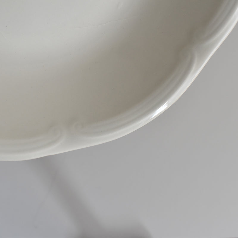 Vintage deep plate, kiln unknown B