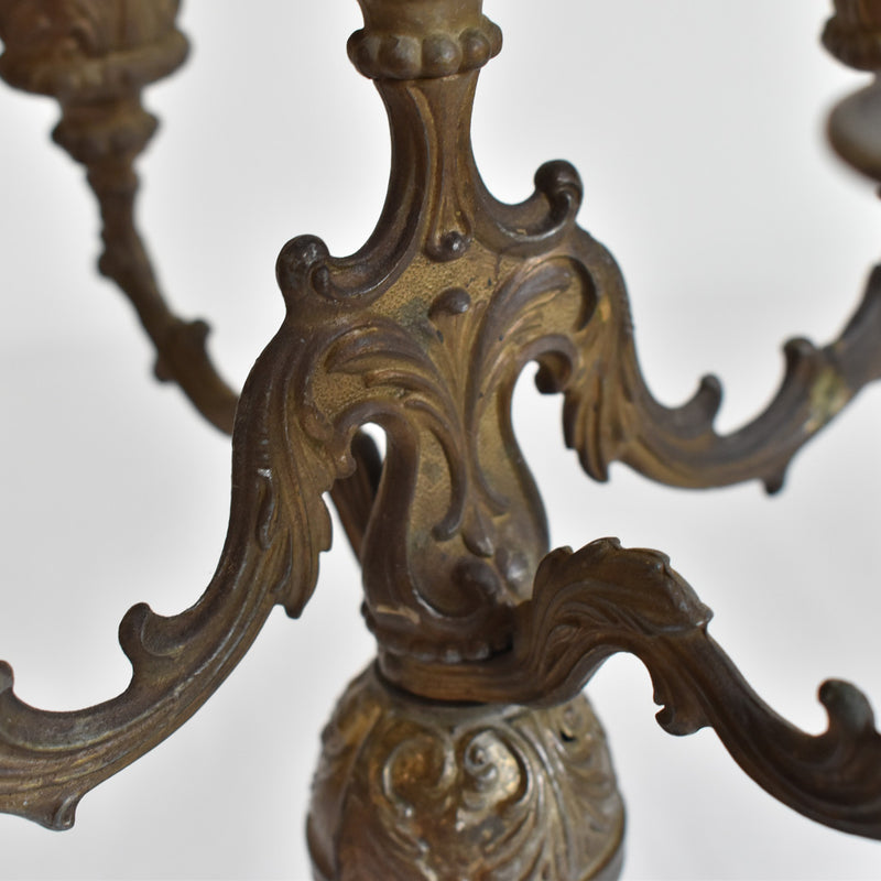 Vintage Brass 5-Arm Candelabra B