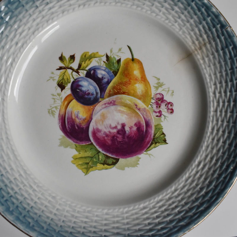 Antique Dessert Plate, Saint-Amand, Fruits B