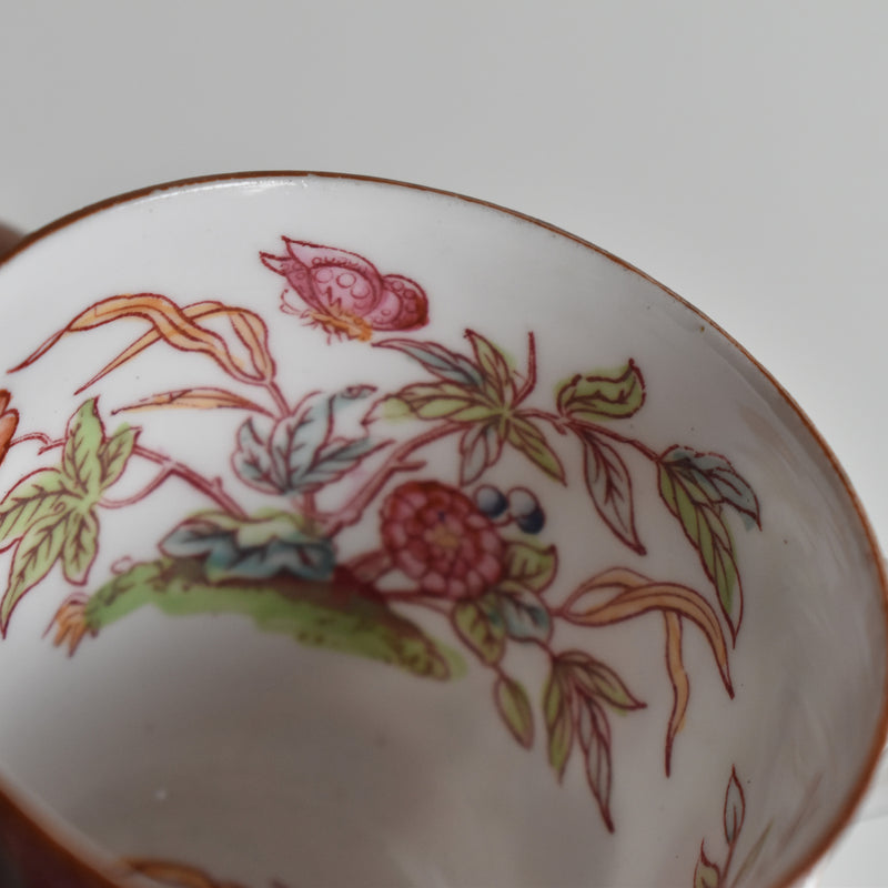 Antique Coffee Cup & Saucer, Sarreguemines Minton 216 A