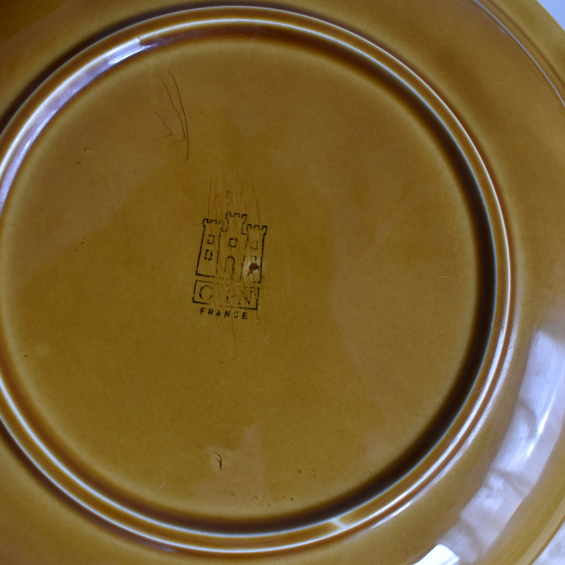 Vintage Plate Gien Tonneau D