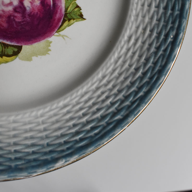 Antique Dessert Plate, Saint-Amand, Fruits B