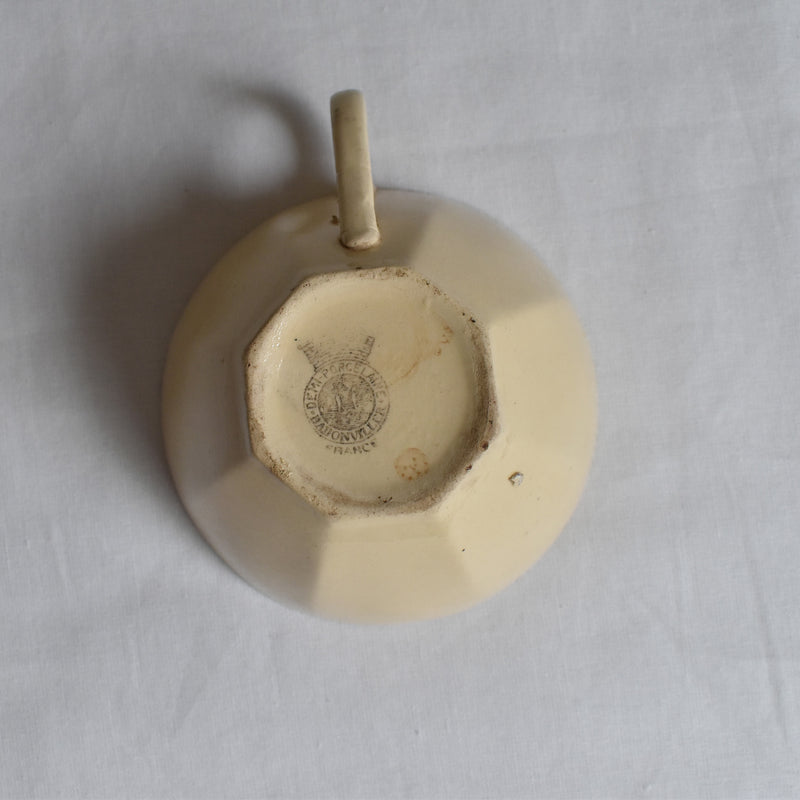 Antique cup Badonviller Octogonal A