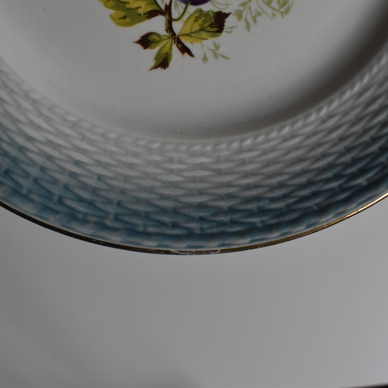 Antique Dessert Plate, Saint-Amand, Fruits B