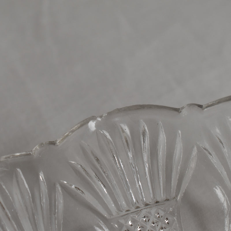 Vintage Glass Dome & Plate BAYEL