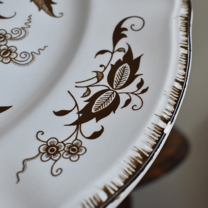 Antique Plate Sarreguemines Windsor