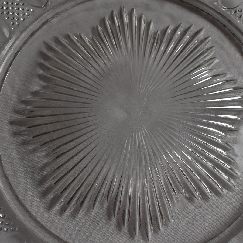 Vintage Glass Dome & Plate BAYEL