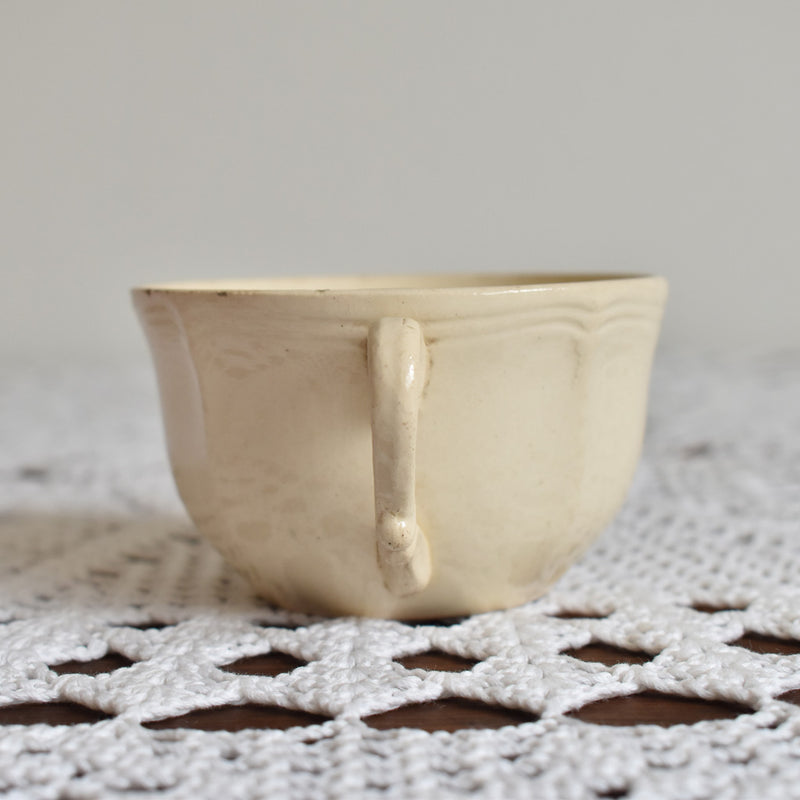 Antique Cup Sarreguemines "Flower Rim" C