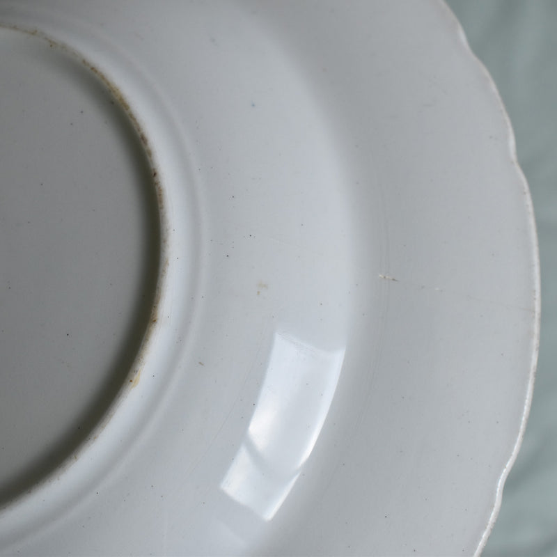Antique deep plate Luneville Angèle E