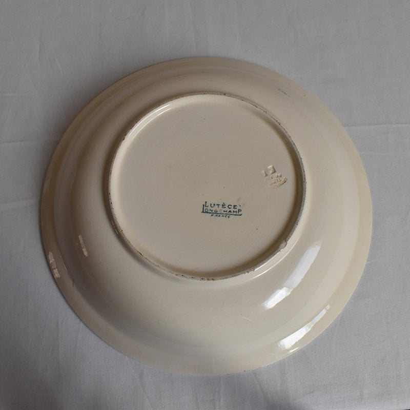 Antique Round Deep Plate, Longchamp Lutece