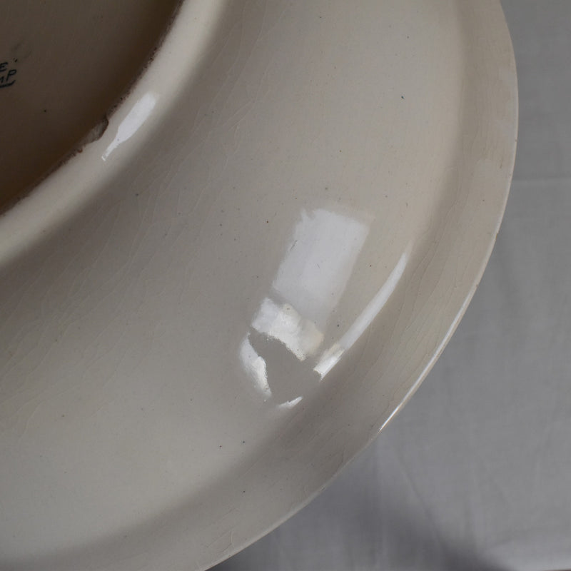 Antique Round Deep Plate, Longchamp Lutece