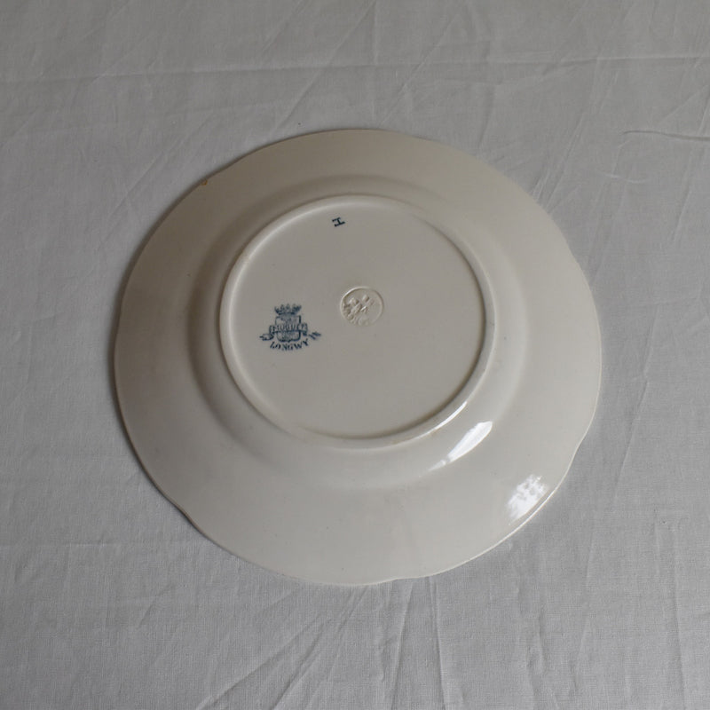 Antique Dessert Plate - Longwy Muguet (Lily of the Valley) I