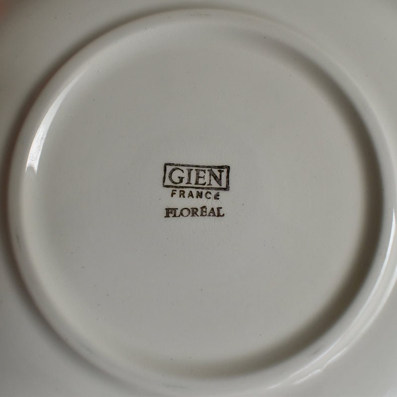 Vintage Dessert Plate Gien Floréal A