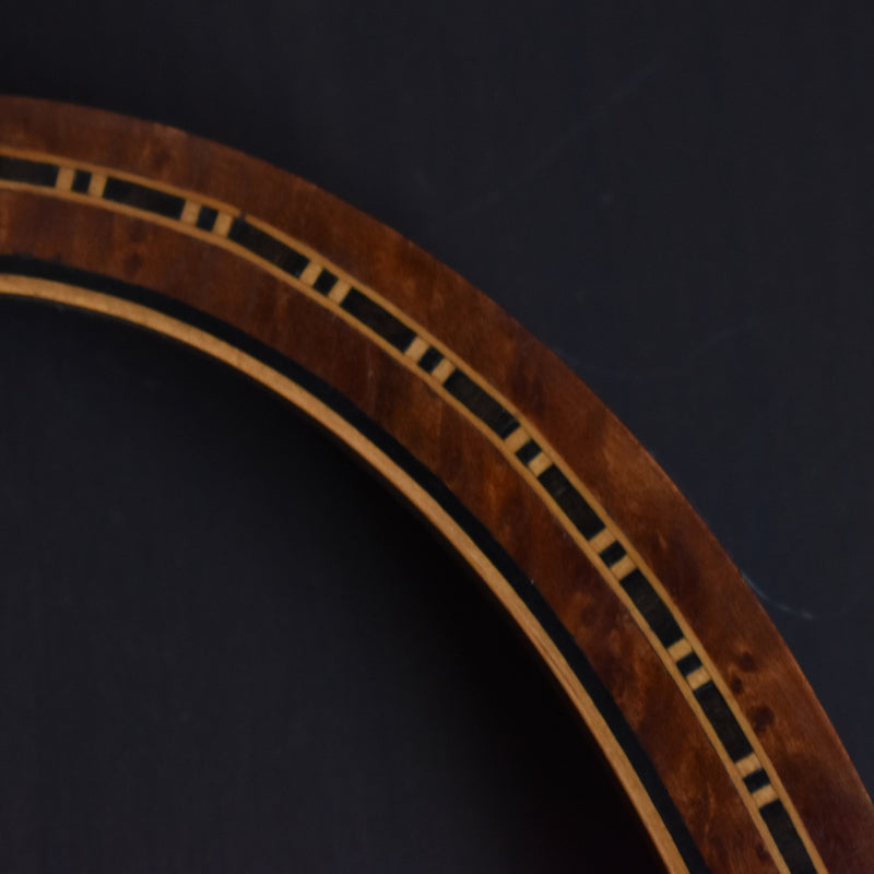 Antique Oval Marquetry Frame