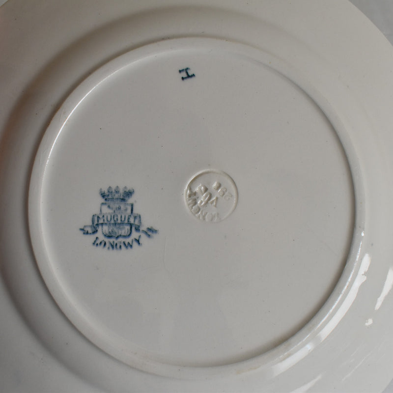Antique Dessert Plate - Longwy Muguet (Lily of the Valley) I