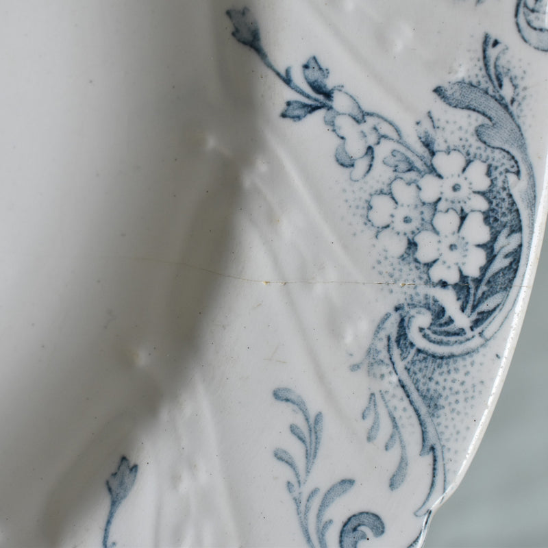 Antique deep plate Luneville Angèle E