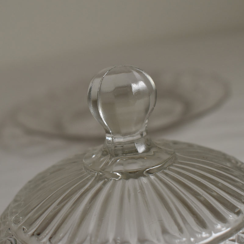 Vintage Glass Dome & Plate BAYEL