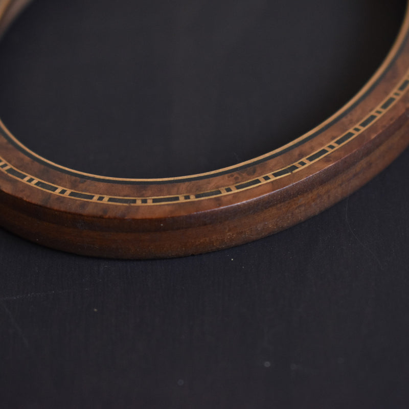 Antique Oval Marquetry Frame