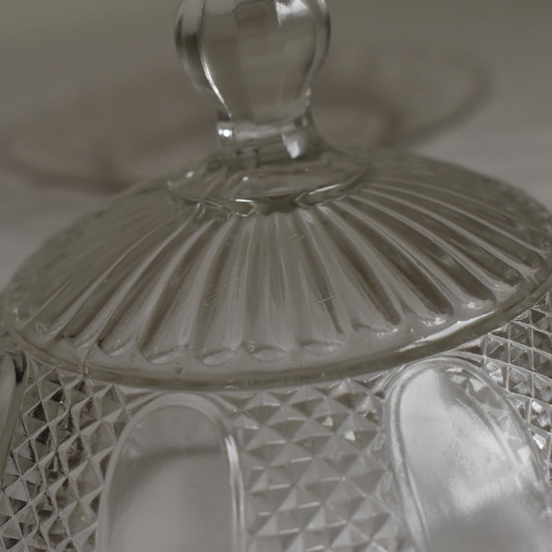Vintage Glass Dome & Plate BAYEL