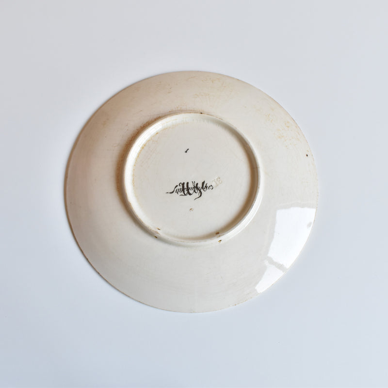 Antique Decorative Plate U&C Sarreguemines La Bolée costume de Lenrick