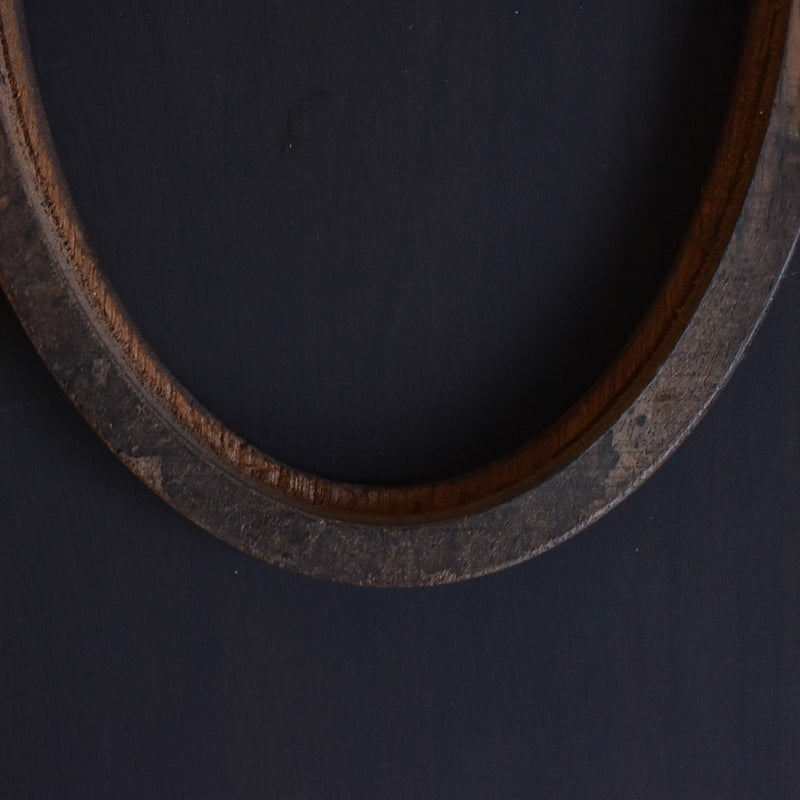 Antique Oval Marquetry Frame