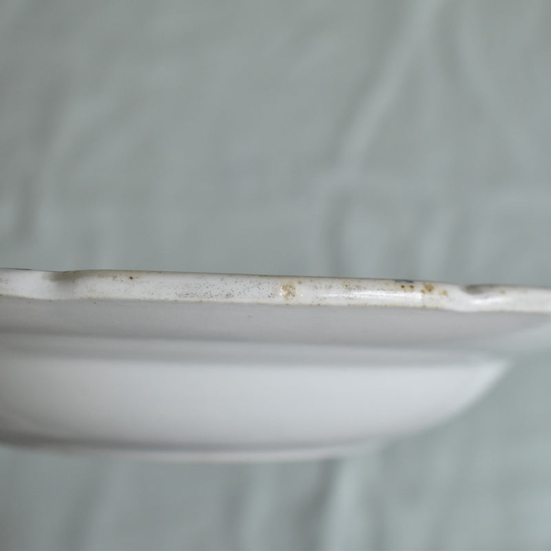 Antique deep plate Luneville Angèle E