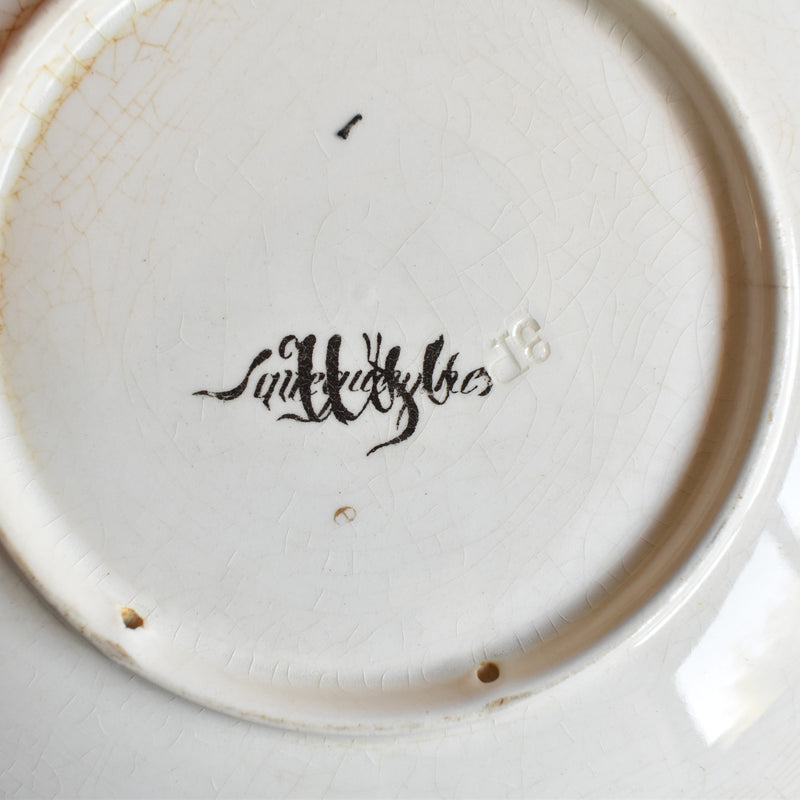Antique Decorative Plate U&C Sarreguemines La Bolée costume de Lenrick