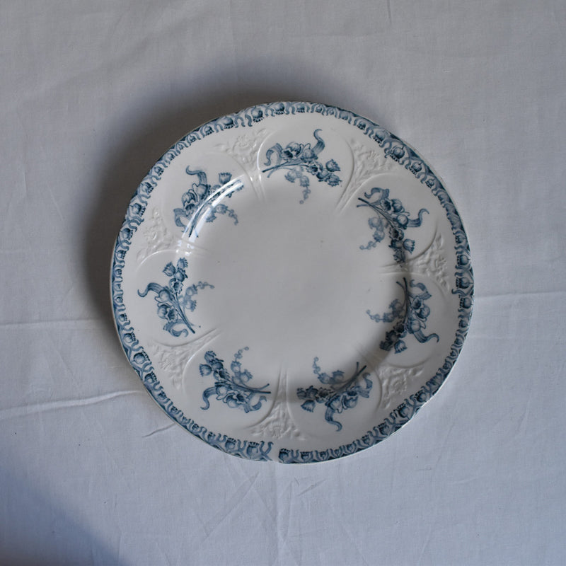 Antique Dessert Plate - Longwy Muguet (Lily of the Valley) A