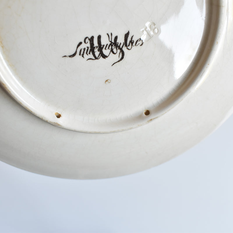 Antique Decorative Plate U&C Sarreguemines La Bolée costume de Lenrick