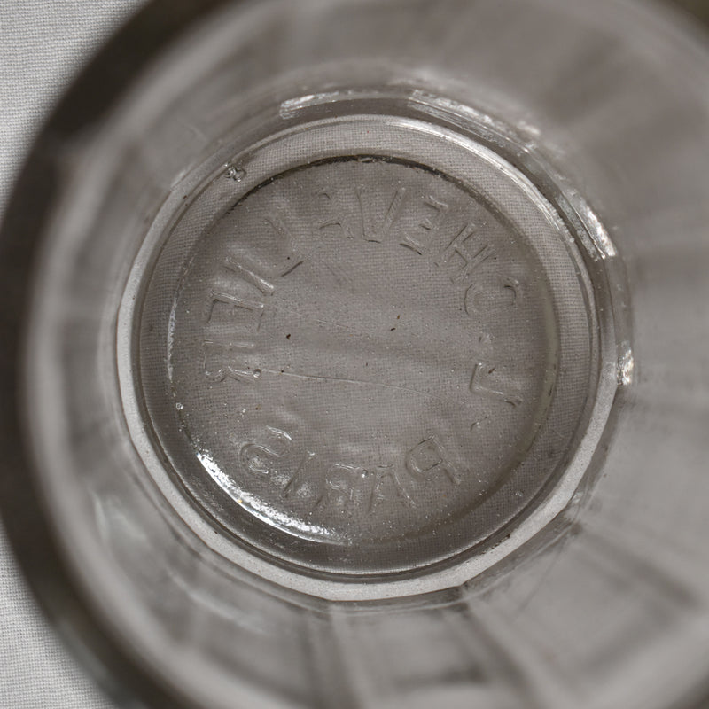 Antique Glass Jam Pot Chevalier Paris