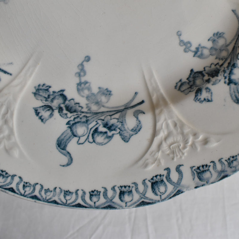 Antique Dessert Plate - Longwy Muguet (Lily of the Valley) I