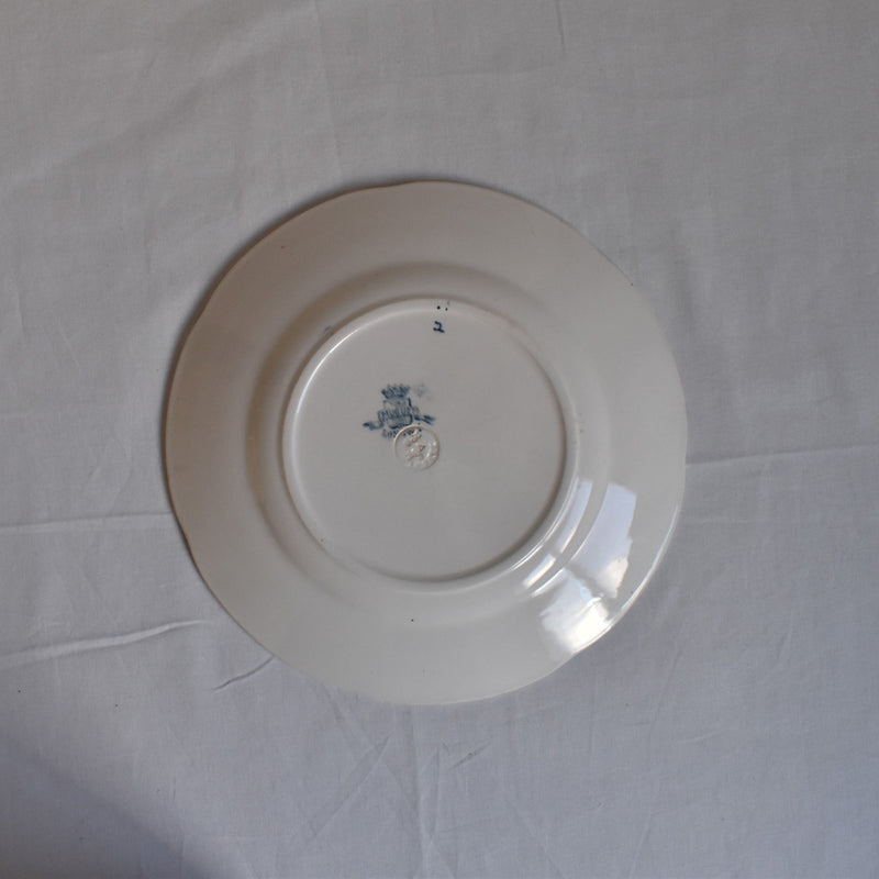 Antique Dessert Plate - Longwy Muguet (Lily of the Valley) A