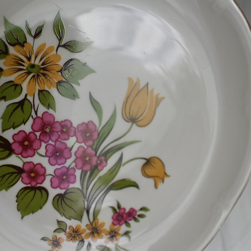 Vintage Dessert Plate Gien Floréal A